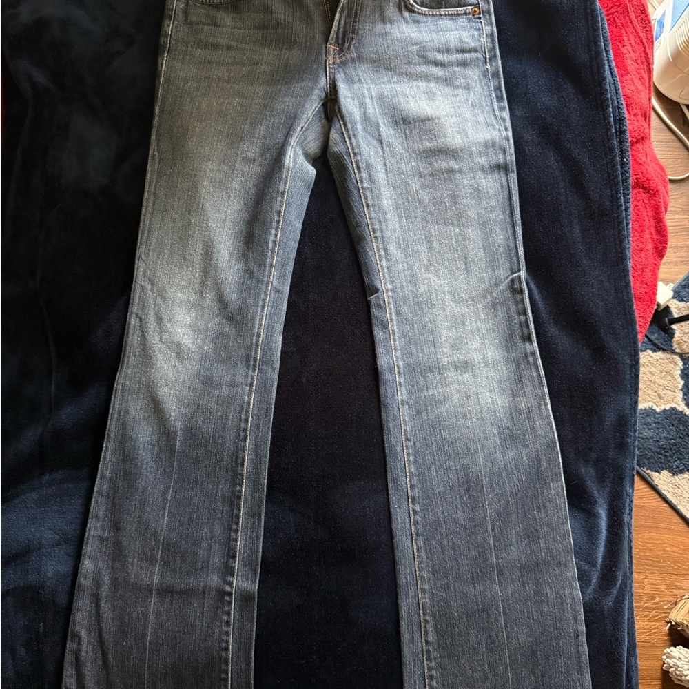 7 For All Mankind Blue Denim Jeans